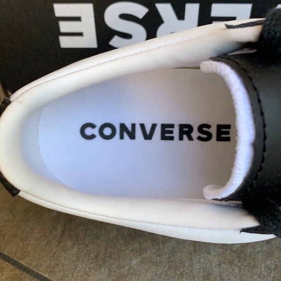 CONVERSE PRO LEATHER OX BLACK/WHITE WMNS - Picture 4 of 16